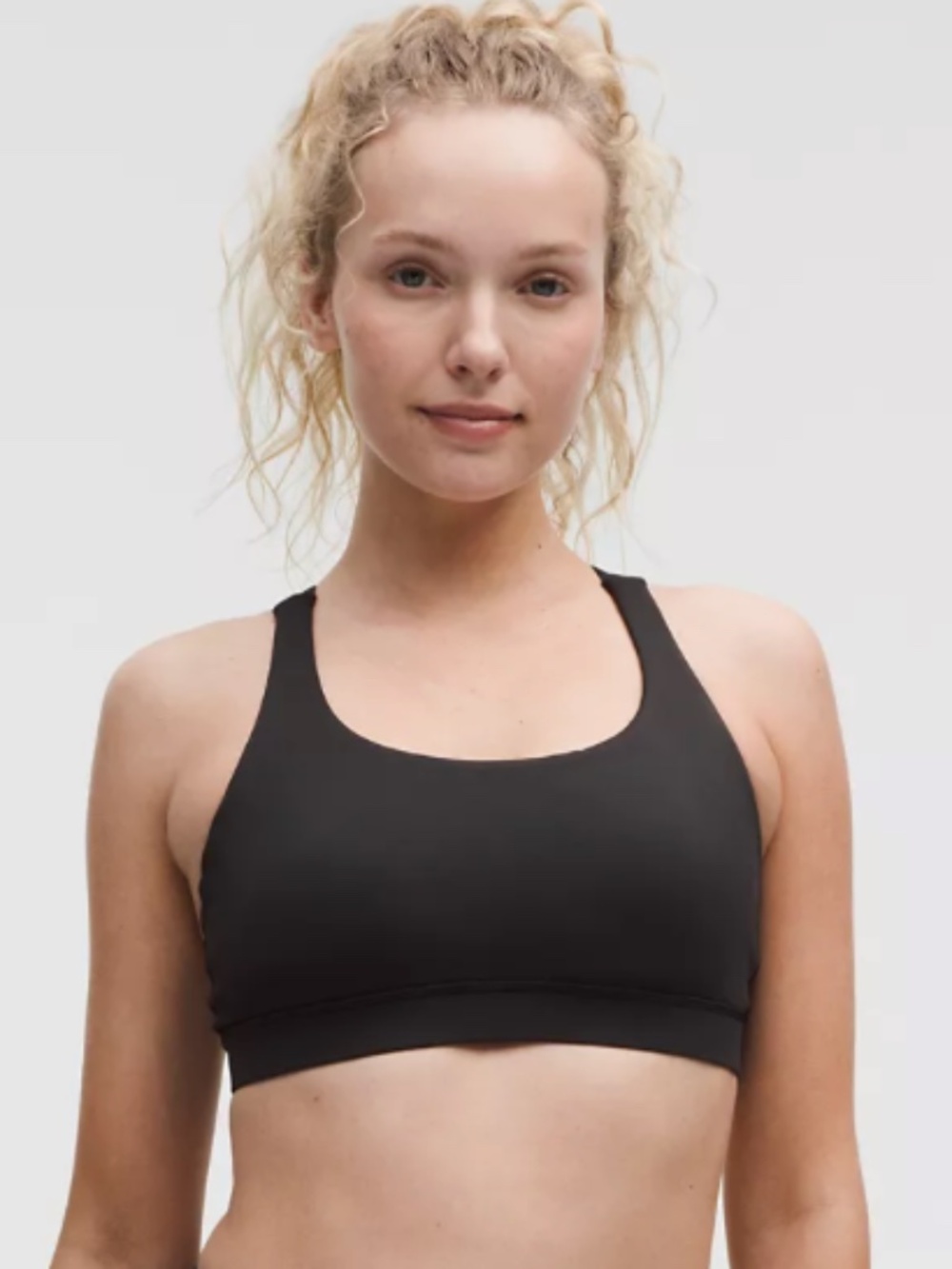 lululemon Energy Bra Black Medium Support B–D Cups; size 6